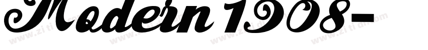 Modern 1908字体转换